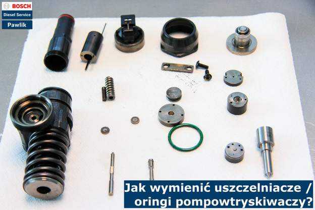 Jak wymienić uszczelniacze | oringi pompowtryskiwaczy? Pompowtryskiwacz rozłożony na czynniki pierwsze