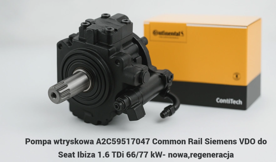 Pompa wtryskowa A2C59517047 Common Rail Siemens VDO do Seat Ibiza 1.6 TDi 66/77 kW- nowa,regeneracja