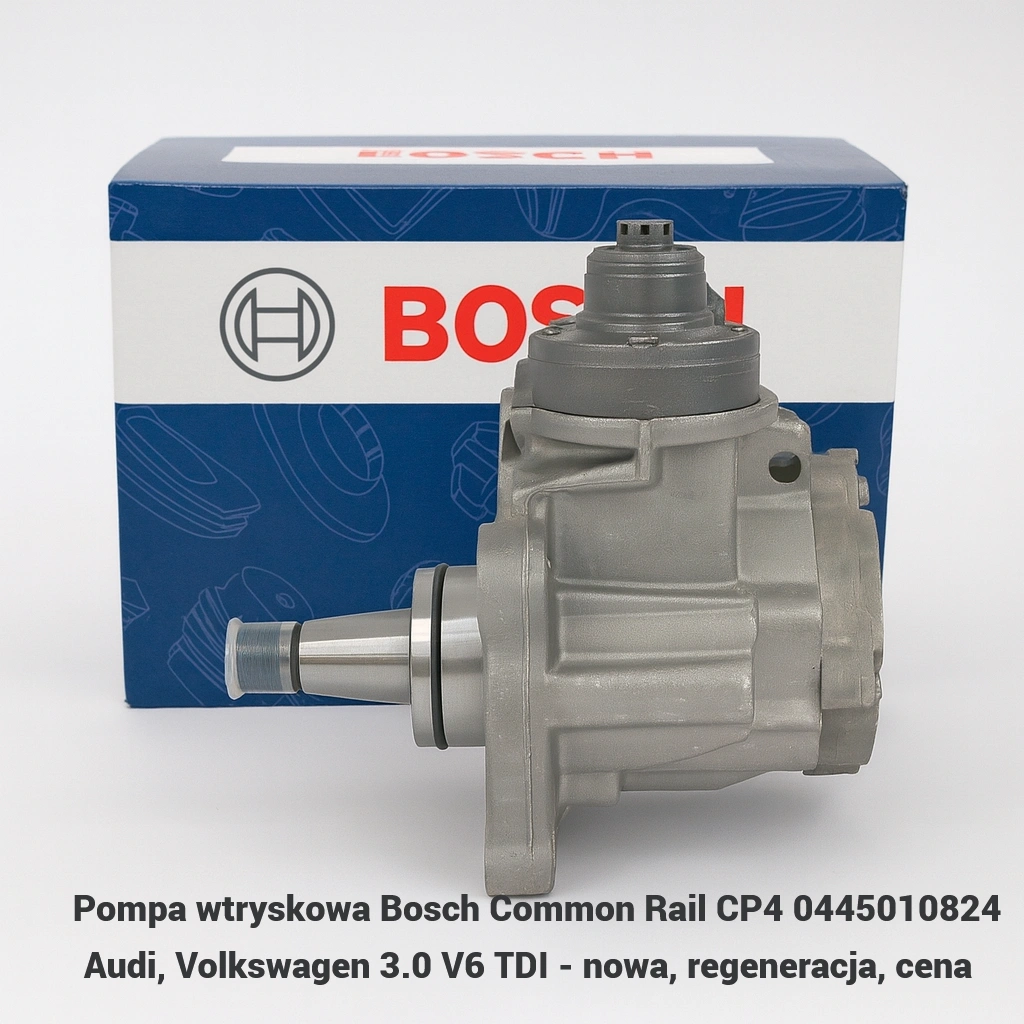 Pompa wtryskowa Bosch Common Rail CP4 0445010824 Audi, Volkswagen 3.0 V6 TDI - nowa, regeneracja, cena