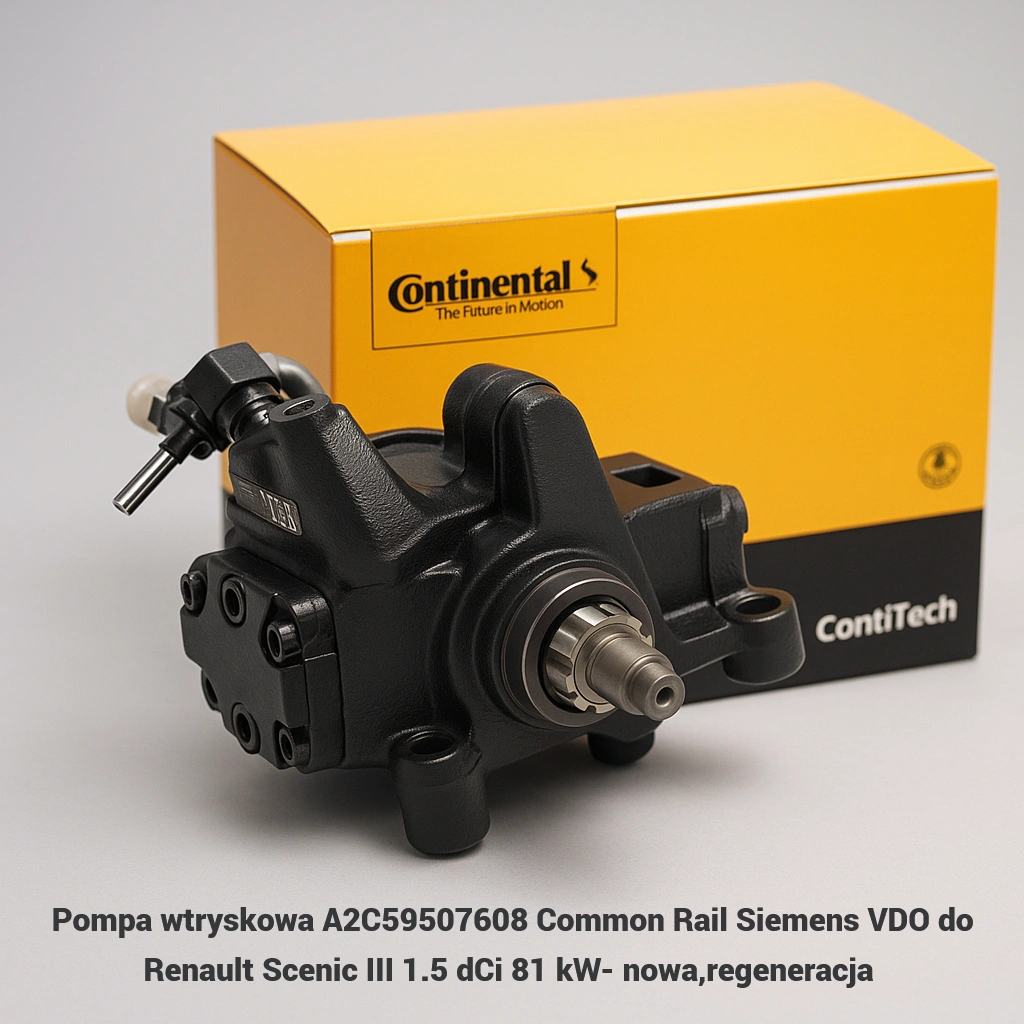 Pompa wtryskowa A2C59507608 Common Rail Siemens VDO do Renault Scenic III 1.5 dCi 81 kW Pompa wtryskowa A2C59507608 Common Rail Siemens VDO do Renault Scenic III 1.5 dCi 81 kW- nowa,regeneracja