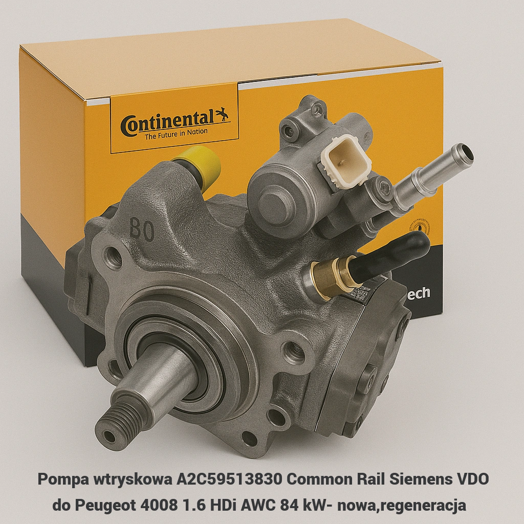 Pompa wtryskowa A2C59513830 Common Rail Siemens VDO do Peugeot 4008 1.6 HDi AWC 84 kW- nowa,regeneracja