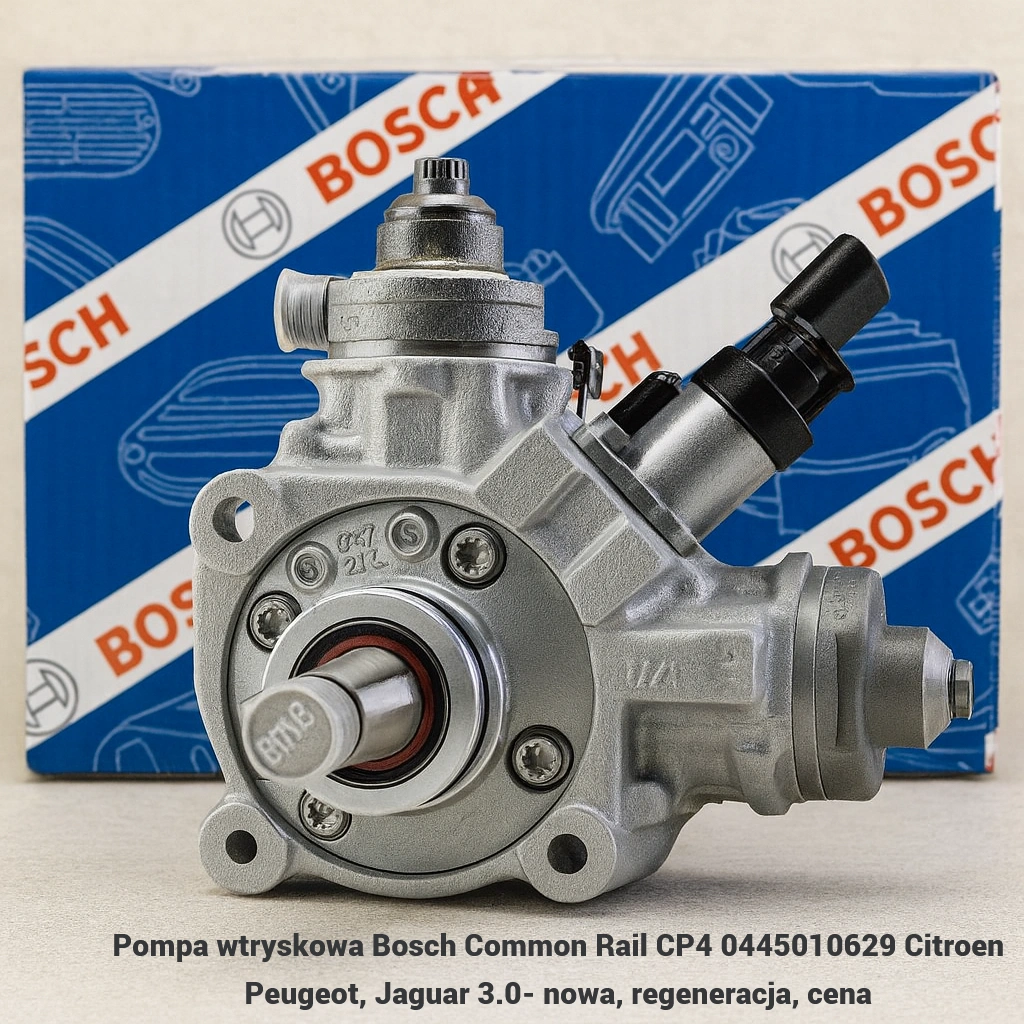 Pompa wtryskowa Bosch Common Rail CP4 0445010629 Citroen Peugeot, Jaguar 3.0- nowa, regeneracja, cena