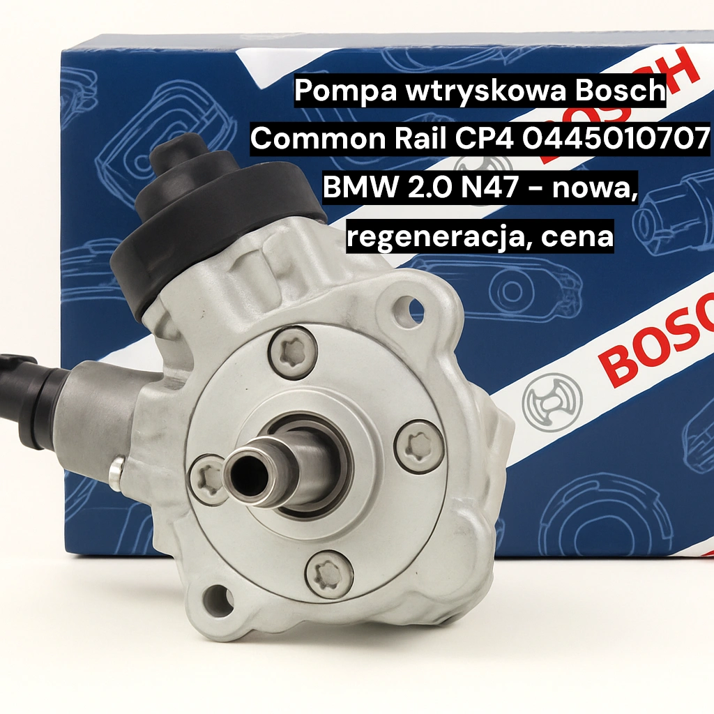 Pompa wtryskowa Bosch Common Rail CP4 0445010707 BMW 2.0 N47 - nowa, regeneracja, cena