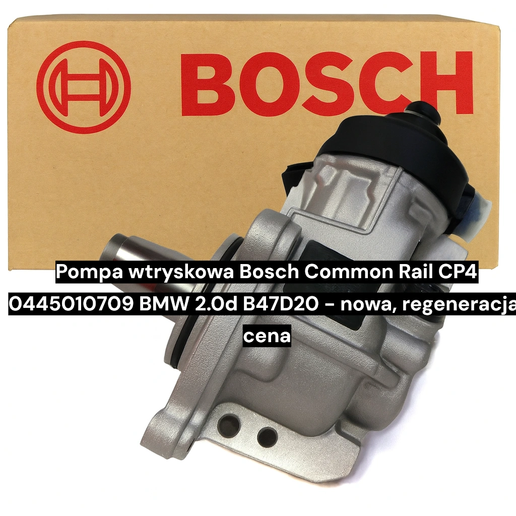 Pompa wtryskowa Bosch Common Rail CP4 0445010709 BMW 2.0d B47D20 - nowa, regeneracja, cena