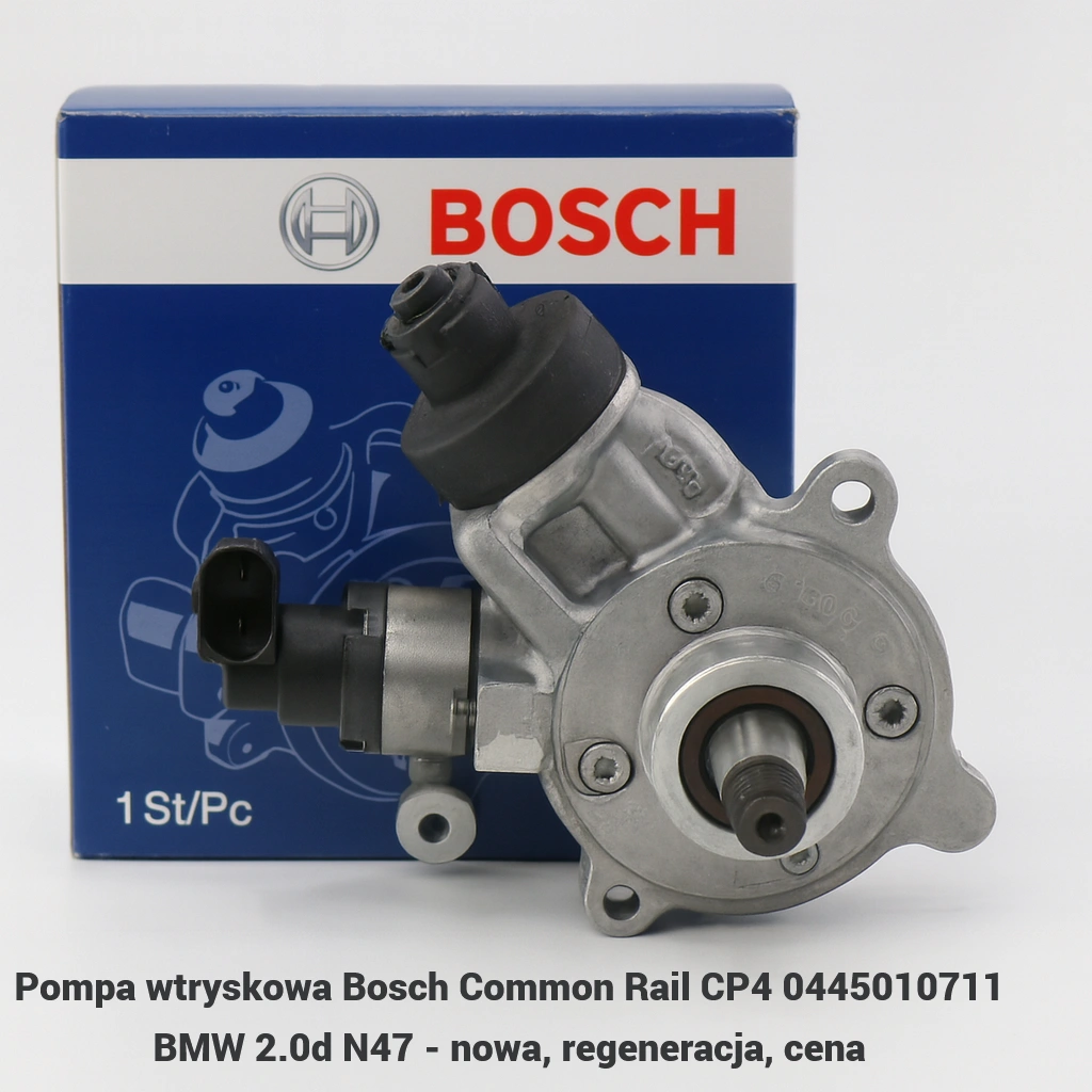 Pompa wtryskowa Bosch Common Rail CP4 0445010711 BMW 2.0d N47 Pompa wtryskowa Bosch Common Rail CP4 0445010711 BMW 2.0d N47 - nowa, regeneracja, cena