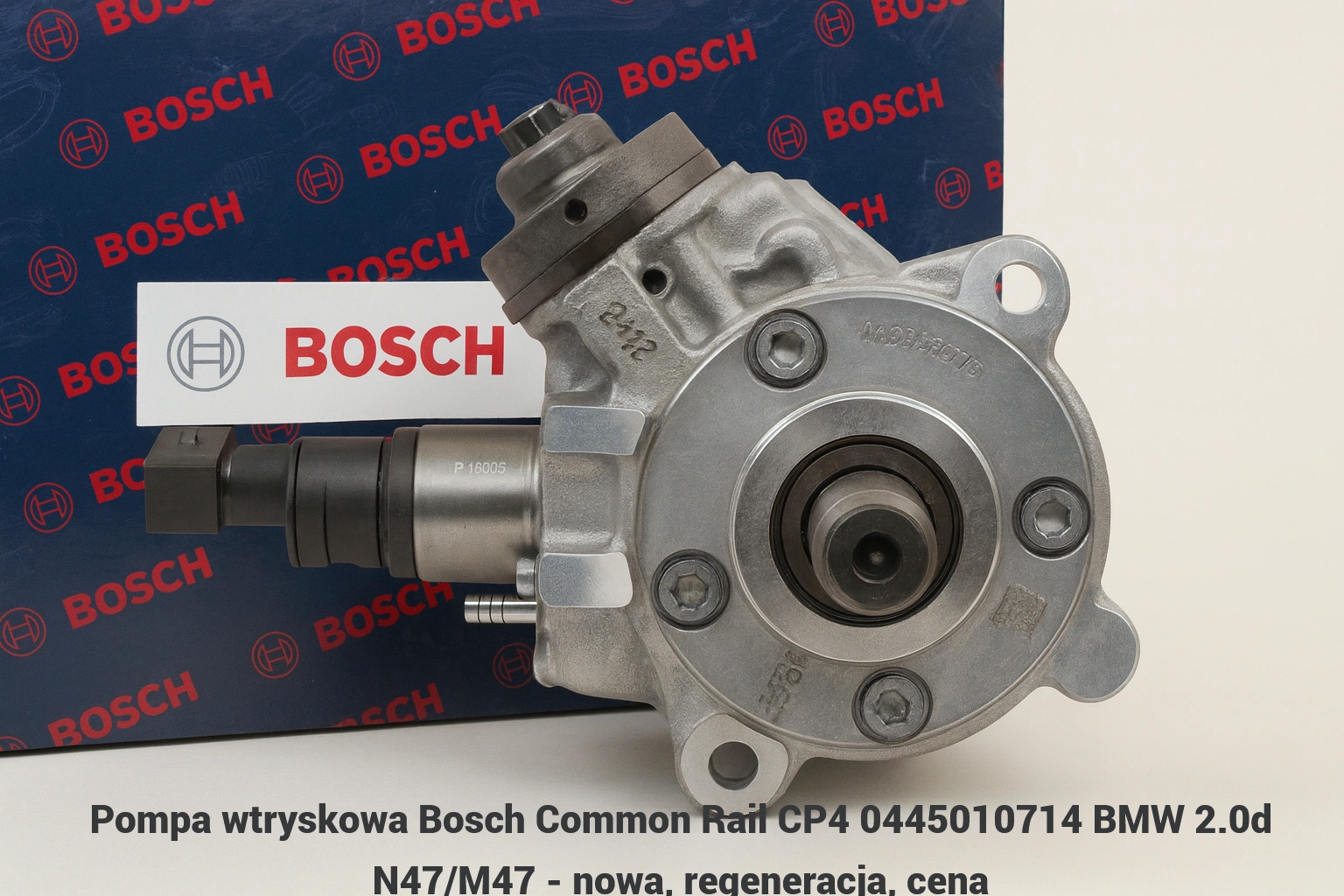 Pompa wtryskowa Bosch Common Rail CP4 0445010714 BMW 2.0d N47/M47 Pompa wtryskowa Bosch Common Rail CP4 0445010714 BMW 2.0d N47/M47 - nowa, regeneracja, cena