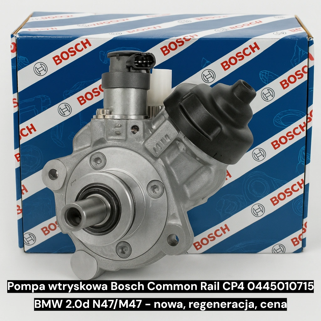 Pompa wtryskowa Bosch Common Rail CP4 0445010715 BMW 2.0d N47/M47 - nowa, regeneracja, cena