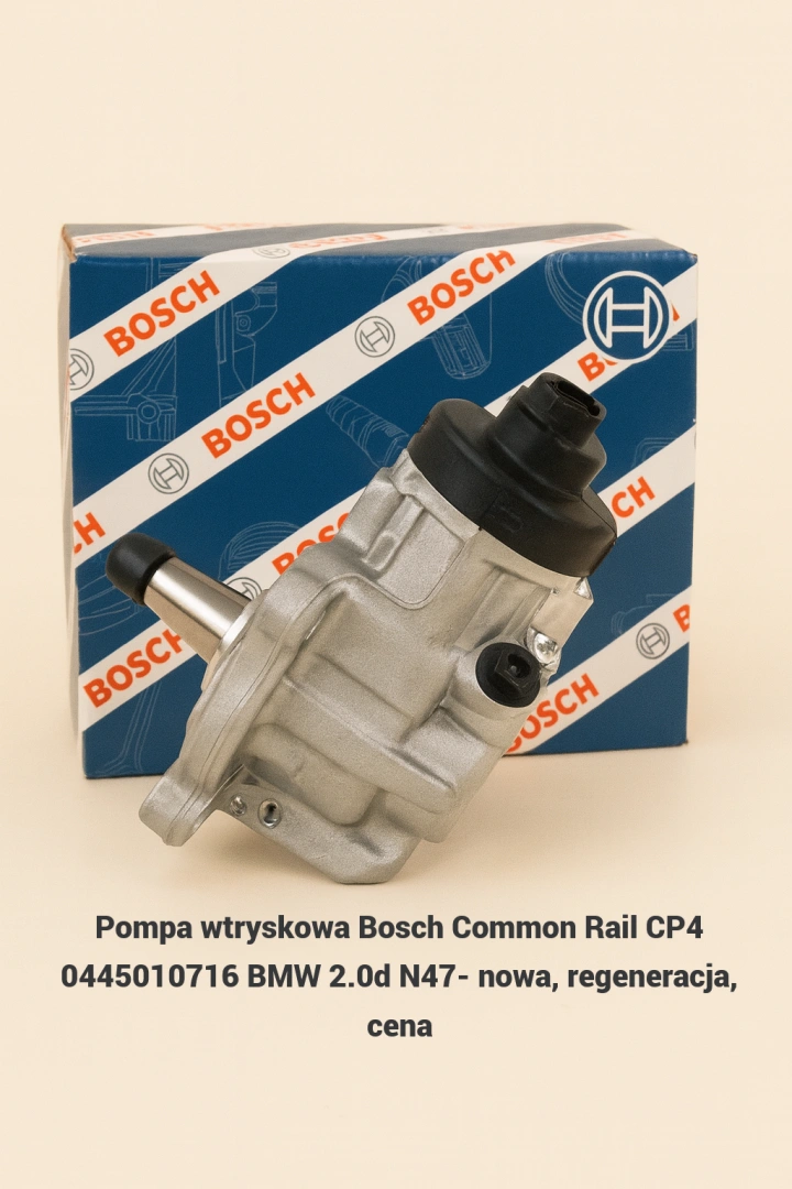 Pompa wtryskowa Bosch Common Rail CP4 0445010716 BMW 2.0d N47- nowa, regeneracja, cena