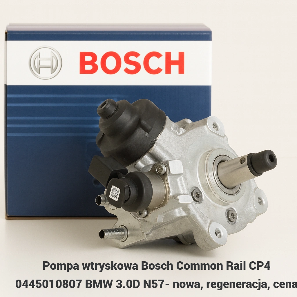 Pompa wtryskowa Bosch Common Rail CP4 0445010807 BMW 3.0D N57- nowa, regeneracja, cena