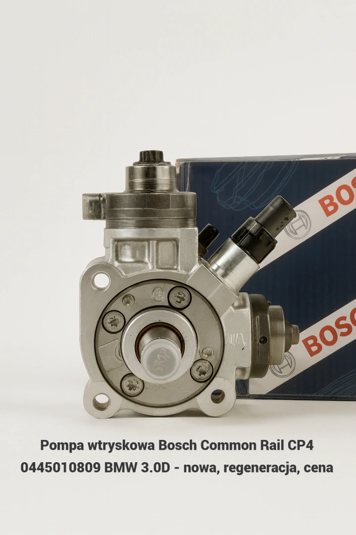 Pompa wtryskowa Bosch Common Rail CP4 0445010809 BMW 3.0D - nowa, regeneracja, cena