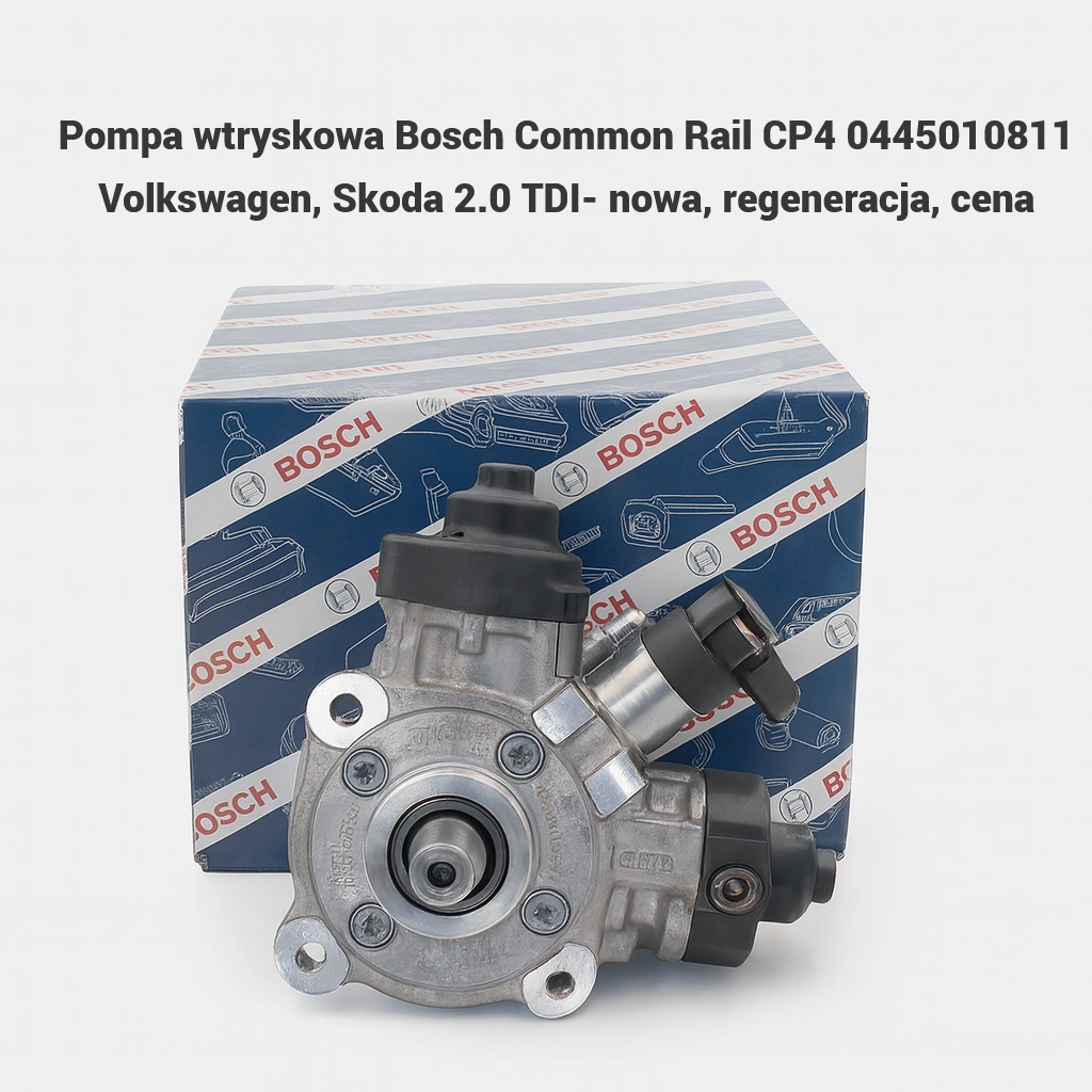 Pompa wtryskowa Bosch Common Rail CP4 0445010811 Volkswagen, Skoda 2.0 TDI- nowa, regeneracja, cena