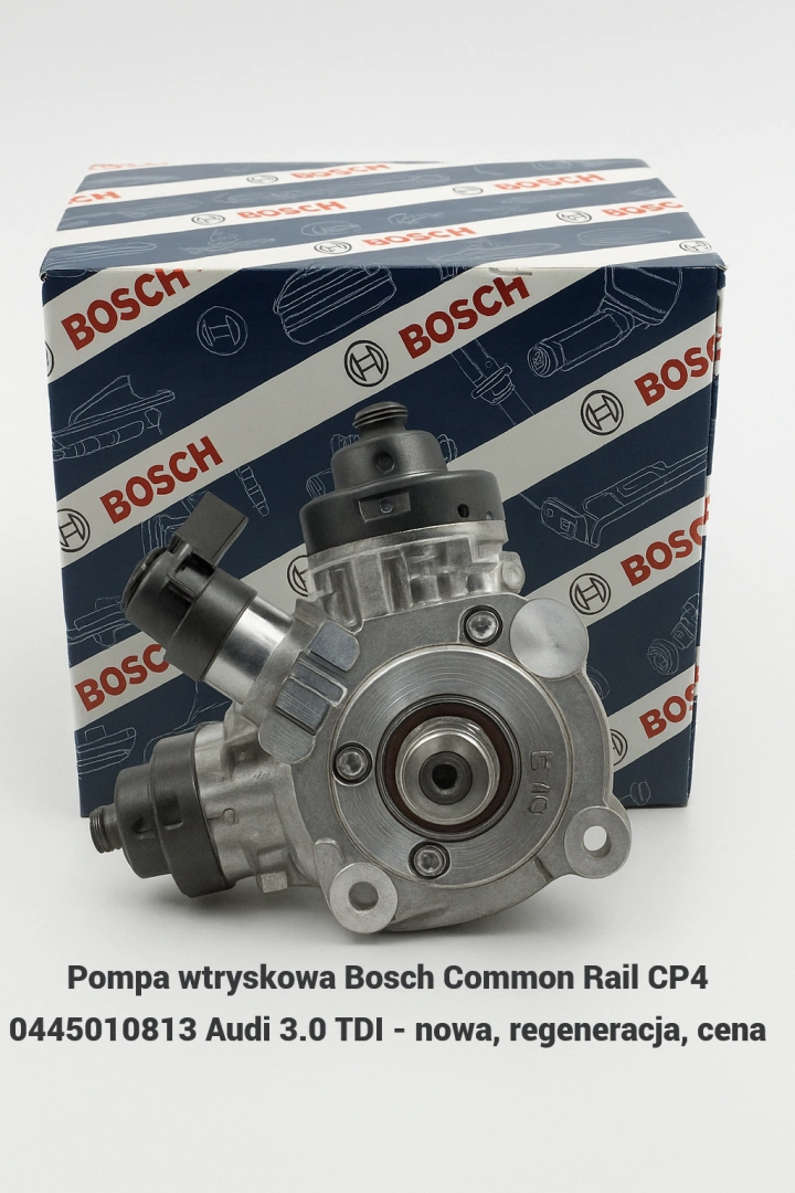 Pompa wtryskowa Bosch Common Rail CP4 0445010813 Audi 3.0 TDI - nowa, regeneracja, cena
