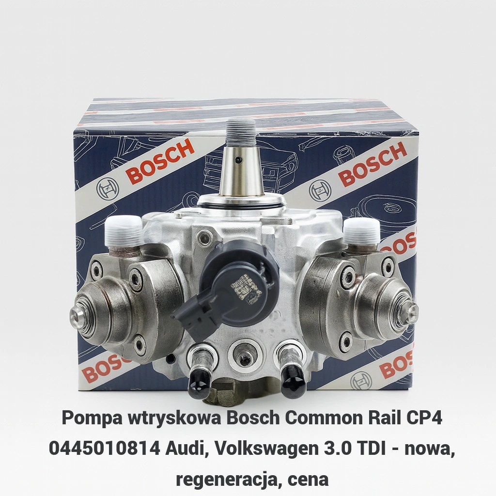 Pompa wtryskowa Bosch Common Rail CP4 0445010814 Audi, Volkswagen 3.0 TDI - nowa, regeneracja, cena