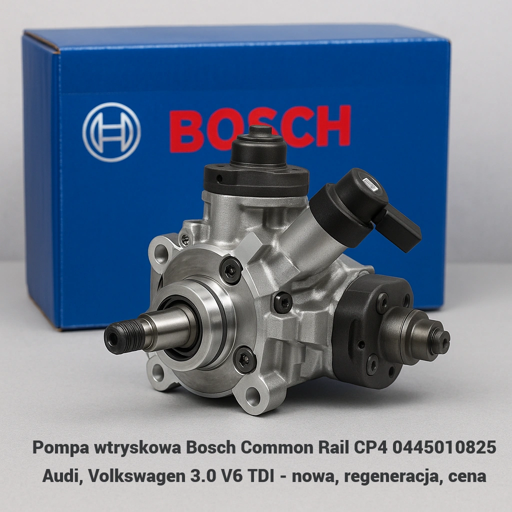 Pompa wtryskowa Bosch Common Rail CP4 0445010825 Audi, Volkswagen 3.0 V6 TDI - nowa, regeneracja, cena