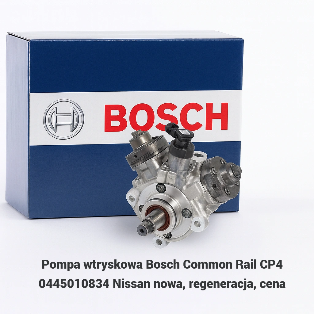 Pompa wtryskowa Bosch Common Rail CP4 0445010834 Nissan nowa, regeneracja, cena