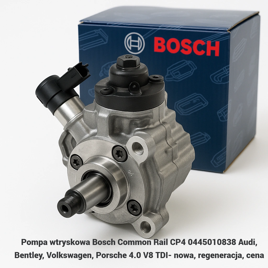 Pompa wtryskowa Bosch Common Rail CP4 0445010838 Audi, Bentley, Volkswagen, Porsche 4.0 V8 TDI Pompa wtryskowa Bosch Common Rail CP4 0445010838 Audi, Bentley, Volkswagen, Porsche 4.0 V8 TDI- nowa, regeneracja, cena