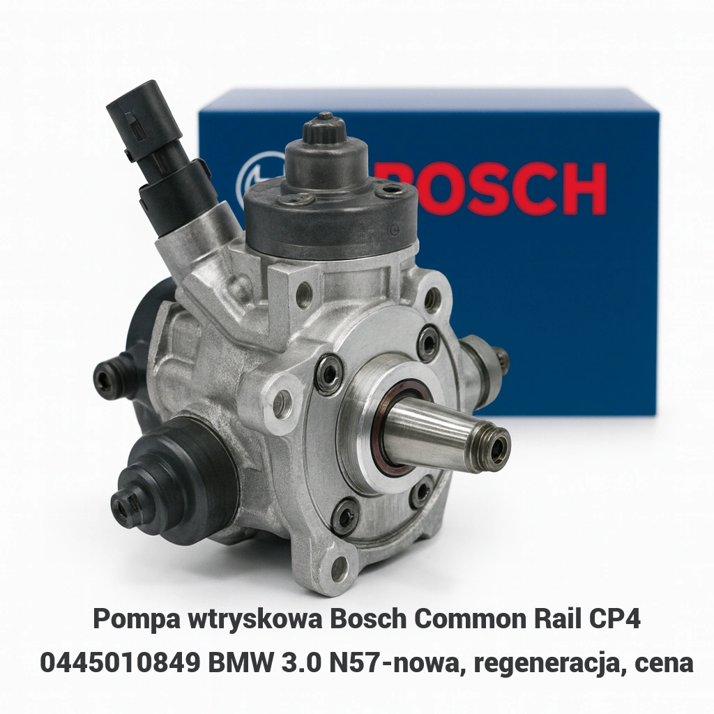 Pompa wtryskowa Bosch Common Rail CP4 0445010849 BMW 3.0 N57-nowa, regeneracja, cena