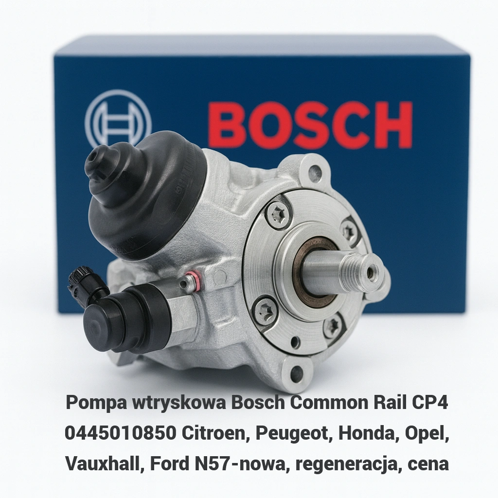 Pompa wtryskowa Bosch Common Rail CP4 0445010850 Citroen, Peugeot, Honda, Opel, Vauxhall, Ford N57-nowa, regeneracja, cena