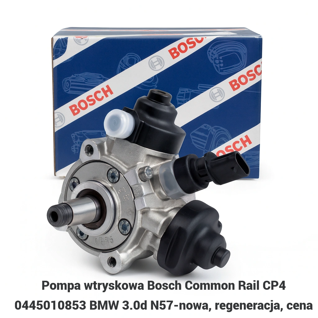 Pompa wtryskowa Bosch Common Rail CP4 0445010853 BMW 3.0d N57-nowa, regeneracja, cena