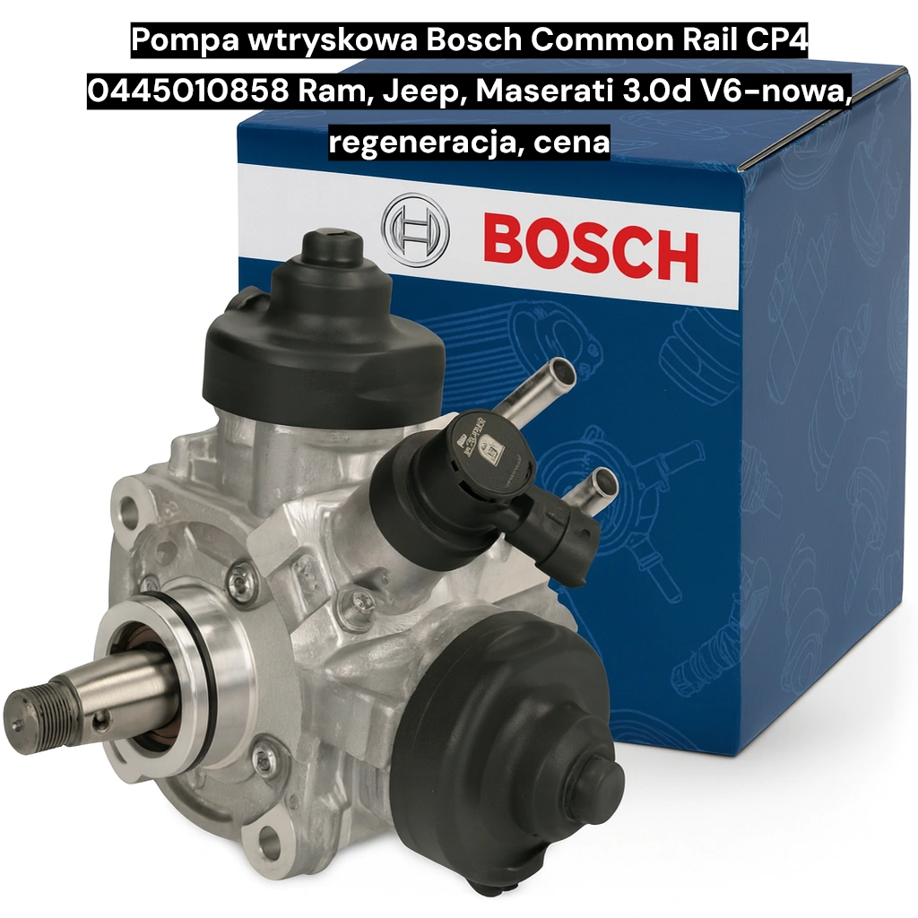 Pompa wtryskowa Bosch Common Rail CP4 0445010858 Ram, Jeep, Maserati 3.0d V6-nowa, regeneracja, cena