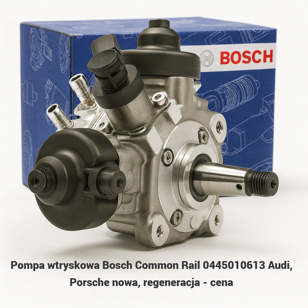 Pompa wtryskowa Common Rail 0445010613 Audi, Porsche 3.0 nowa, regeneracja - cena