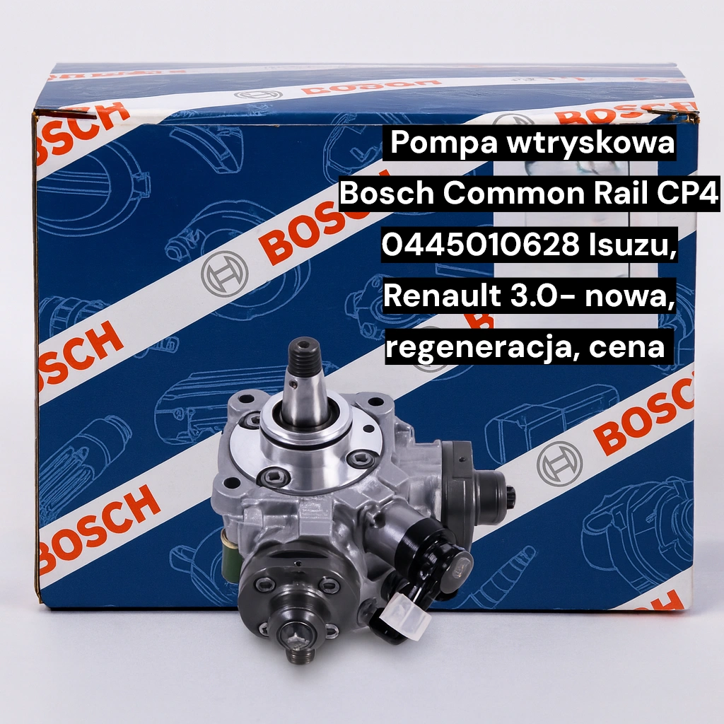  Pompa wtryskowa Bosch Common Rail CP4 0445010628 Isuzu, Renault 3.0- nowa, regeneracja, cena 
