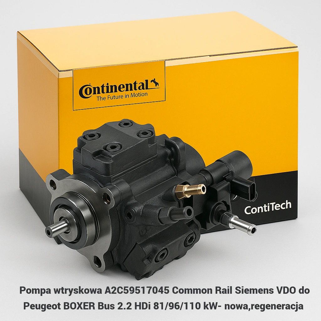 Pompa wtryskowa A2C59517045 Common Rail Siemens VDO do Peugeot BOXER Bus 2.2 HDi 81/96/110 kW- nowa,regeneracja