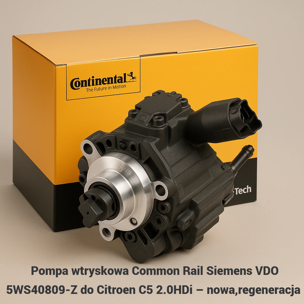 Pompa wtryskowa Common Rail Siemens VDO 5WS40809-Z do Citroen C5 2.0HDi – nowa,regeneracja 