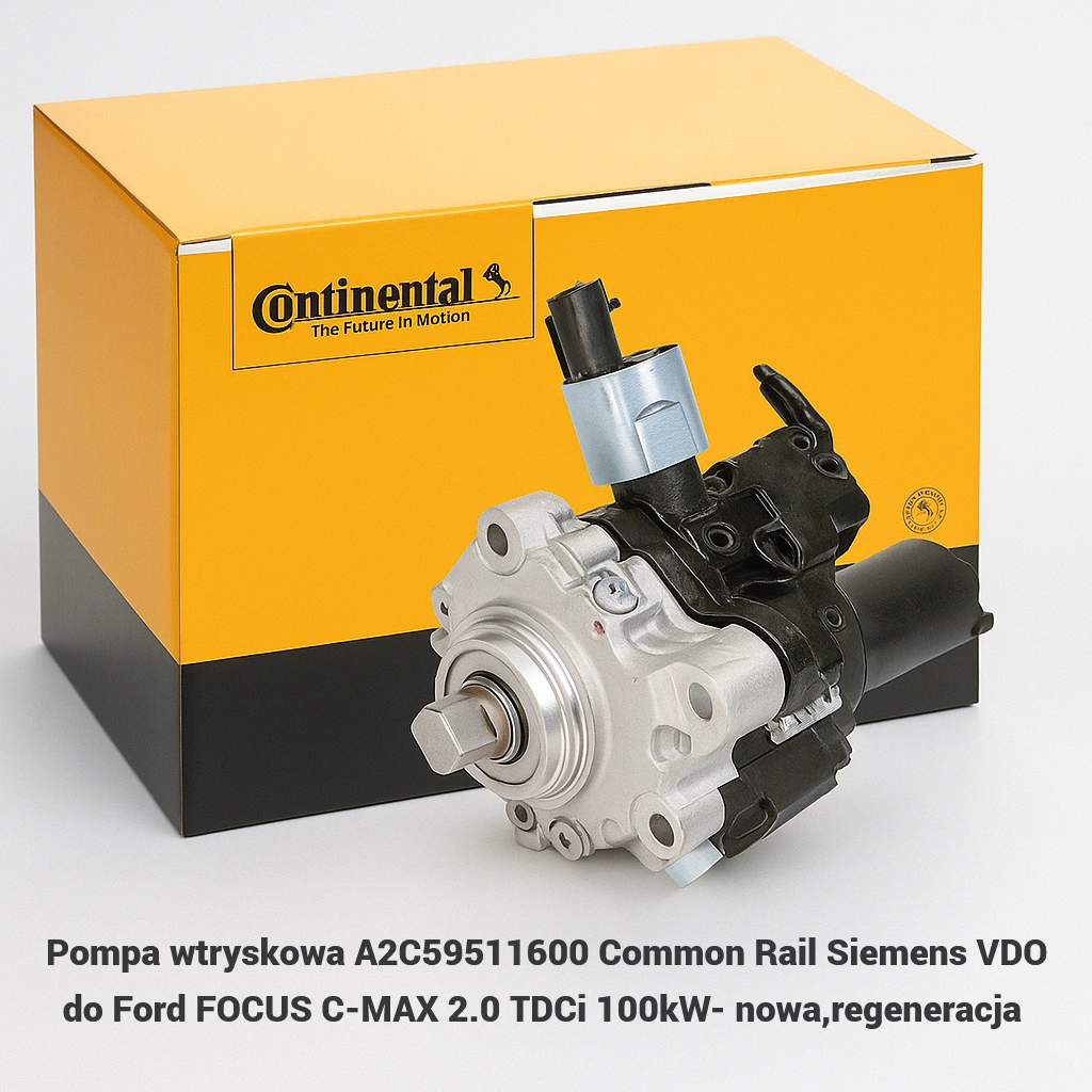 Pompa wtryskowa A2C59511600 Common Rail Siemens VDO do Ford FOCUS C-MAX 2.0 TDCi 100kW- nowa,regeneracja