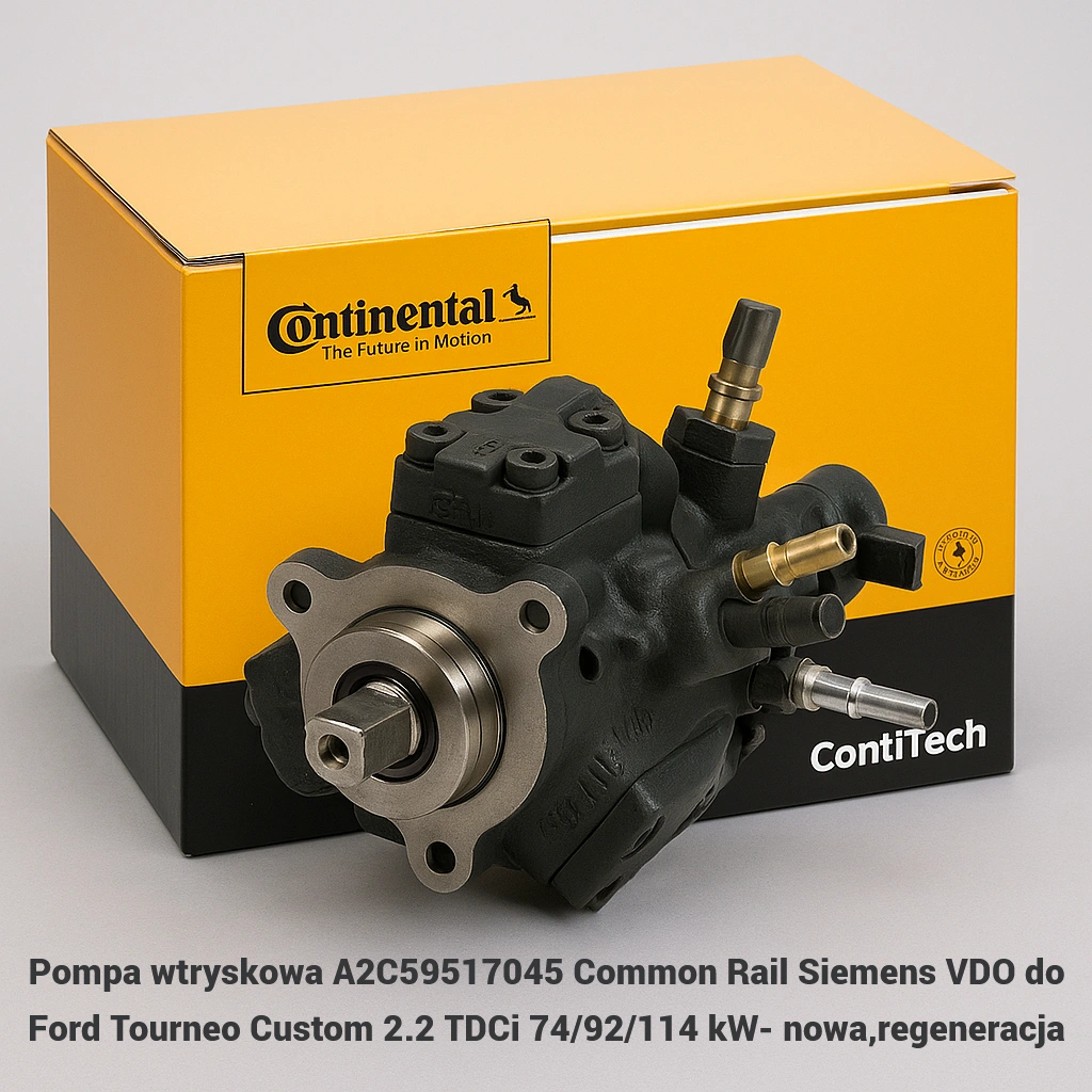 Pompa wtryskowa A2C59517045 Common Rail Siemens VDO do Ford Tourneo Custom 2.2 TDCi 74/92/114 kW- nowa,regeneracja