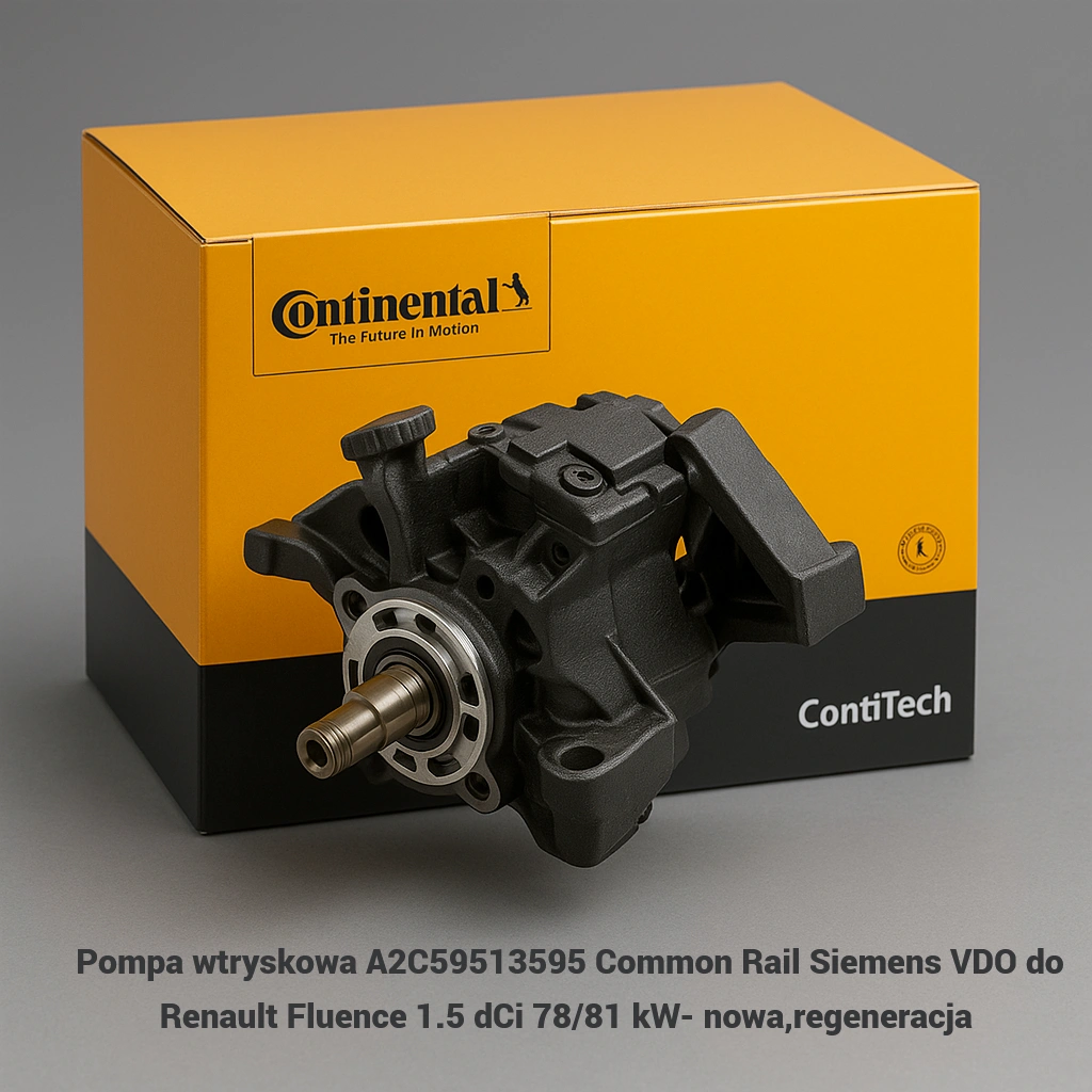 Pompa wtryskowa A2C59513595 Common Rail Siemens VDO do Renault Fluence 1.5 dCi 78/81 kW- Pompa wtryskowa A2C59513595 Common Rail Siemens VDO do Renault Fluence 1.5 dCi 78/81 kW- nowa,regeneracja