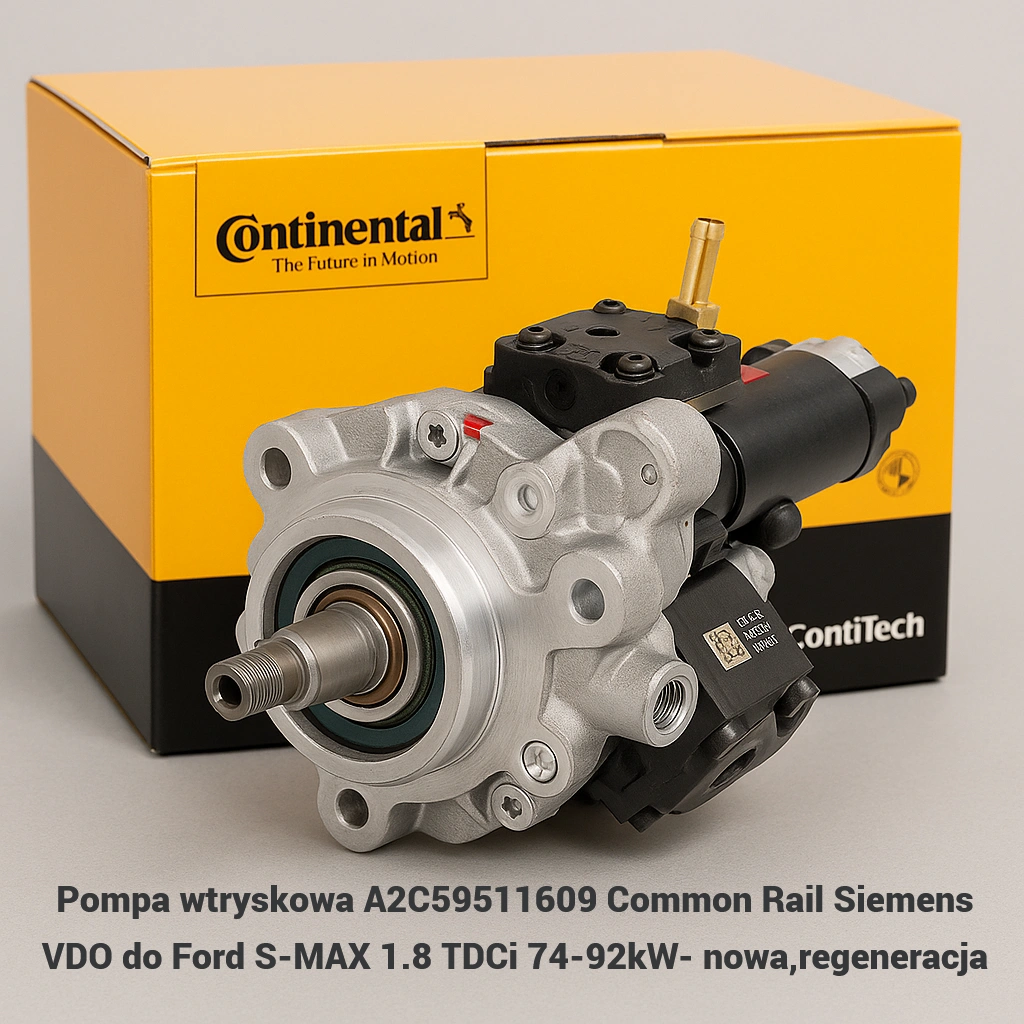 Pompa wtryskowa A2C59511609 Common Rail Siemens VDO do Ford S-MAX 1.8 TDCi 74-92kW- nowa,regeneracja