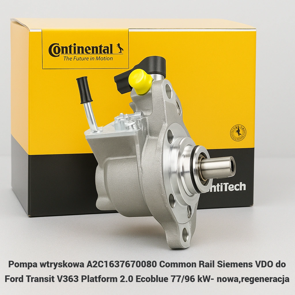 Pompa wtryskowa A2C1637670080 Common Rail Siemens VDO do Ford Transit V363 Platform 2.0 Ecoblue 77/96 kW- nowa,regeneracja 