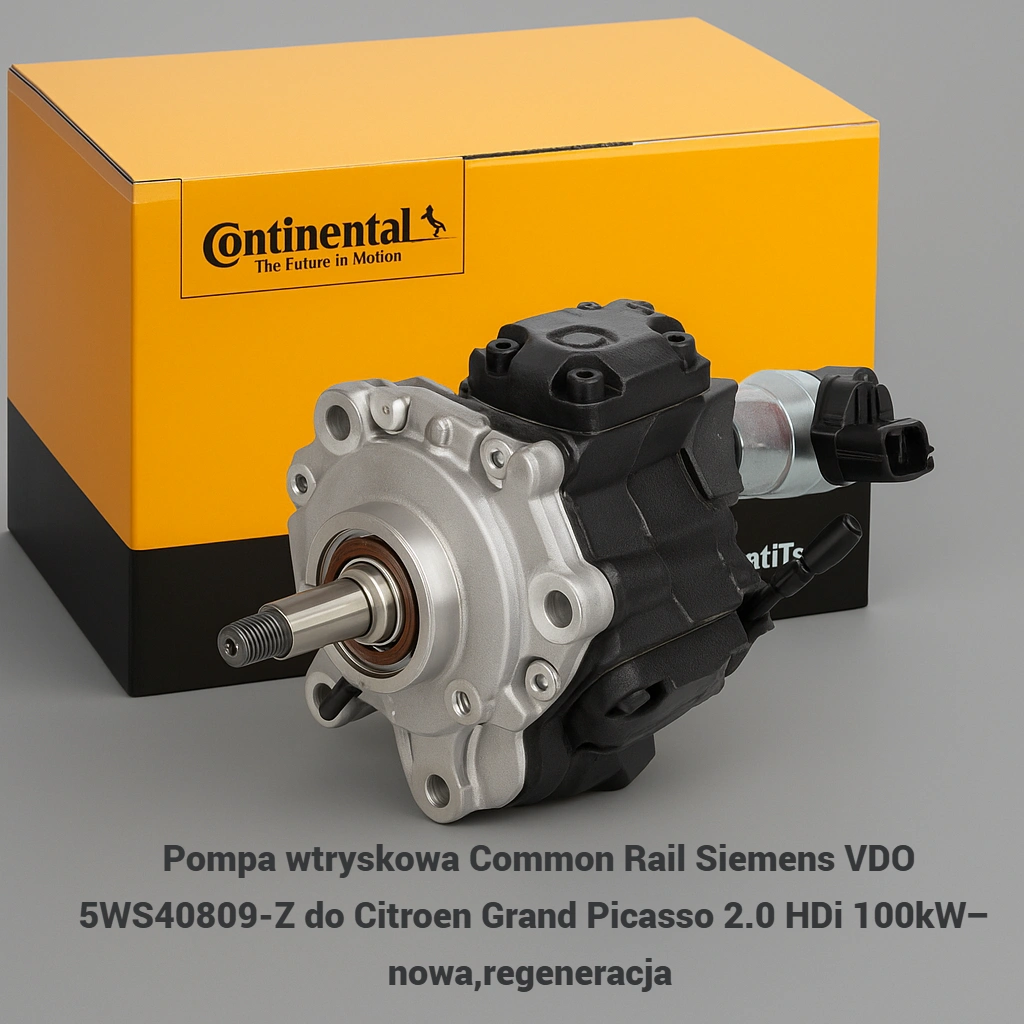 Pompa wtryskowa Common Rail Siemens VDO 5WS40809-Z do Citroen Grand Picasso 2.0 HDi 100kW– nowa,regeneracja