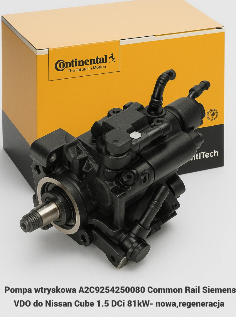 Pompa wtryskowa A2C9254250080 Common Rail Siemens VDO do Nissan Cube 1.5 DCi 81kW- nowa,regeneracja 