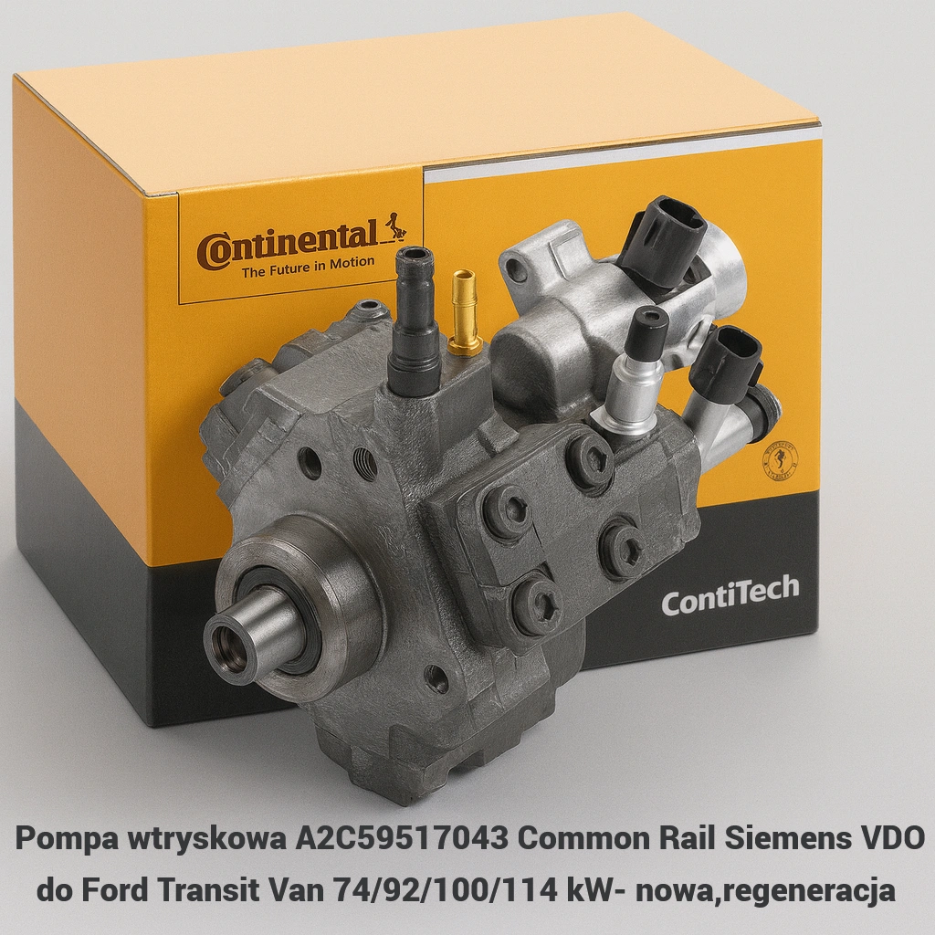 Pompa wtryskowa A2C59517043 Common Rail Siemens VDO do Ford Transit Van 74/92/100/114 kW Pompa wtryskowa A2C59517043 Common Rail Siemens VDO do Ford Transit Van 74/92/100/114 kW- nowa,regeneracja
