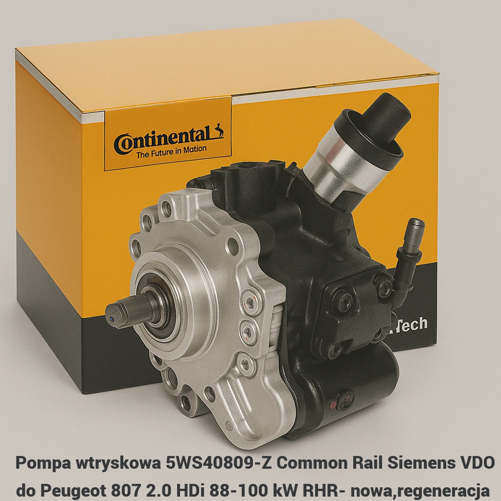 Pompa wtryskowa 5WS40809-Z Common Rail Siemens VDO do Peugeot 807 2.0 HDi 88-100 kW RHR- nowa,regeneracja 