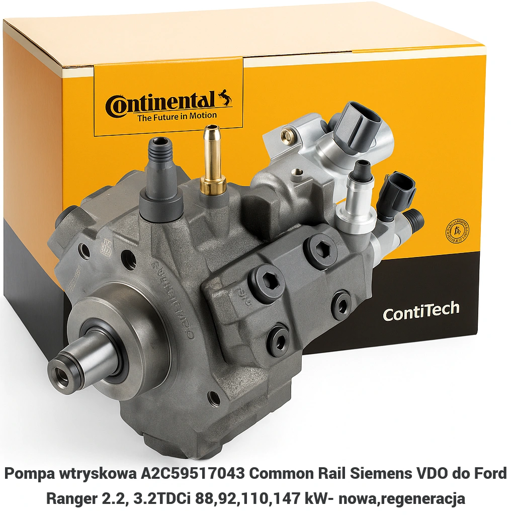 Pompa wtryskowa A2C59517043 Common Rail Siemens VDO do Ford Ranger 2.2, 3.2TDCi 88,92,110,147 kW- nowa,regeneracja
