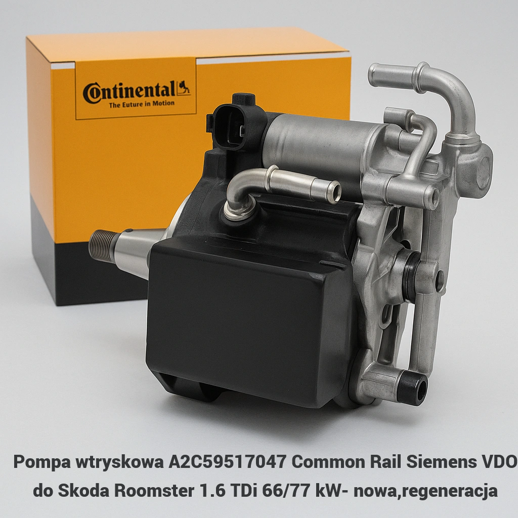 Pompa wtryskowa A2C59517047 Common Rail Siemens VDO do Skoda Roomster 1.6 TDi 66/77 kW- nowa,regeneracja