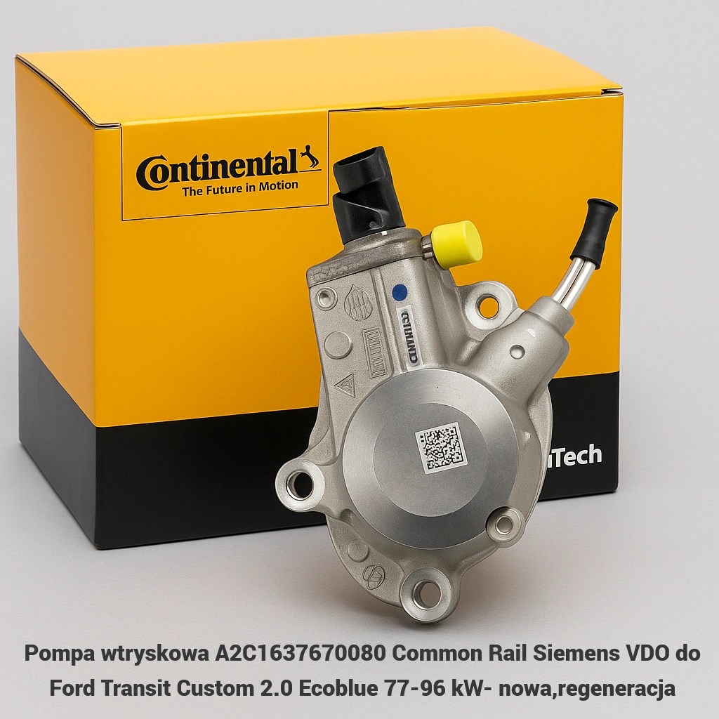 Pompa wtryskowa A2C1637670080 Common Rail Siemens VDO do Ford Transit Custom 2.0 Ecoblue 77-96 kW- nowa,regeneracja