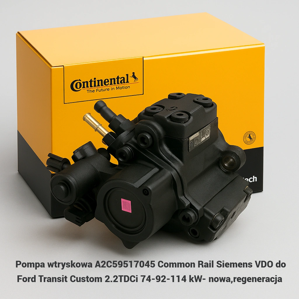 Pompa wtryskowa A2C59517045 Common Rail Siemens VDO do Ford Transit Custom 2.2TDCi 74-92-114 kW- nowa,regeneracja