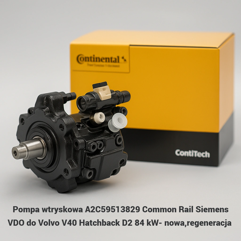 Pompa wtryskowa A2C59513829 Common Rail Siemens VDO do Volvo V40 Hatchback D2 84 kW- nowa,regeneracja