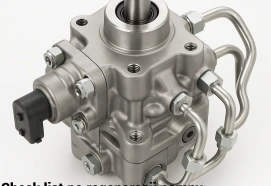 Check list po regeneracji pompy Diesla common rail