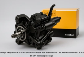 Pompa wtryskowa A2C9254250080 Common Rail Siemens VDO do Renault Latitude 1.5 dCi 81 kW- nowa,regeneracja