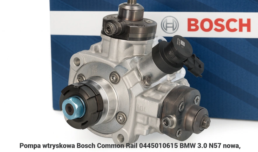 Pompa wtryskowa Bosch Common Rail 0445010615 BMW 3.0 N57 nowa, regeneracja - cena
