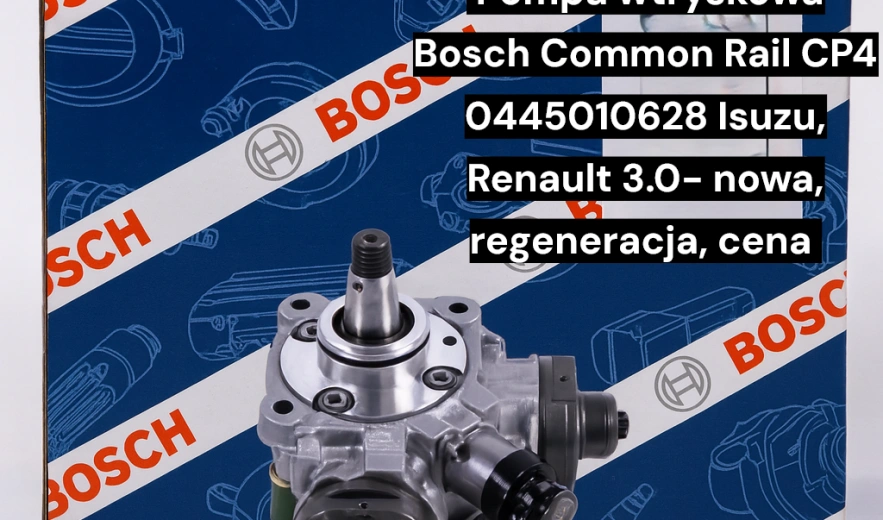Pompa wtryskowa Bosch Common Rail CP4 0445010628 Isuzu, Renault 3.0- nowa, regeneracja, cena