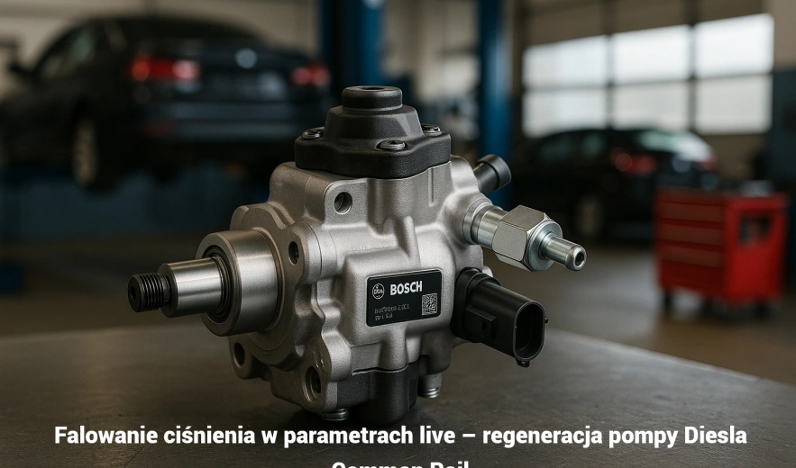 Falowanie ciśnienia w parametrach live – regeneracja pompy Diesla Common Rail