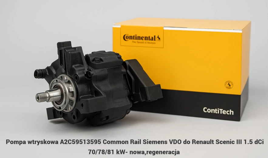 Pompa wtryskowa A2C59513595 Common Rail Siemens VDO do Renault Scenic III 1.5 dCi 70/78/81 kW- nowa,regeneracja
