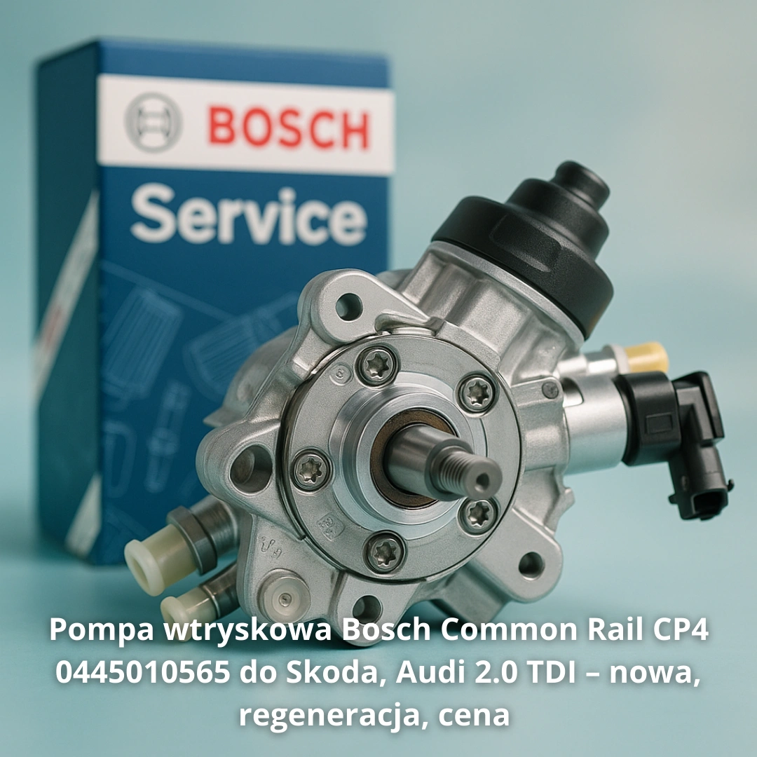 Pompa wtryskowa Bosch Common Rail CP4 0445010565 do Skoda, Audi 2.0 TDI – nowa, regeneracja, cena 