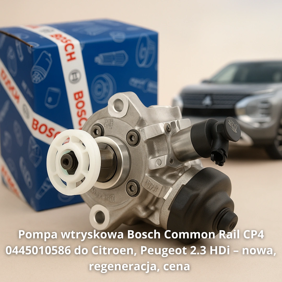 Pompa wtryskowa Bosch Common Rail CP4 0445010586 do Citroen, Peugeot 2.3 HDi – nowa, regeneracja, cena 